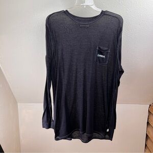 MAGELLAN BOYFRIEND FIT Long Sleeve sheer Layerings Tee. Size XXL. Pocket